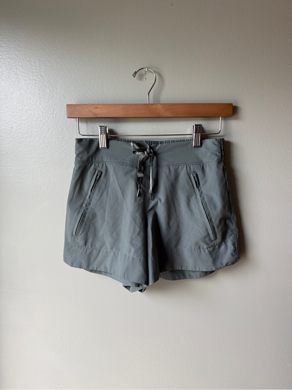 Apana Gray Athletic Drawstring Shorts Size XS
